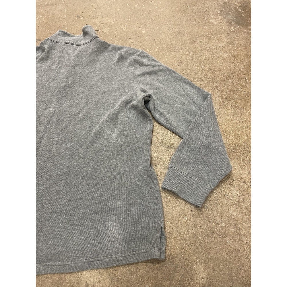 Polo Ralph Lauren Sweater Mens XL Gray Quarter Zip Mock Neck Pony Logo Pullover - Picture 10 of 16